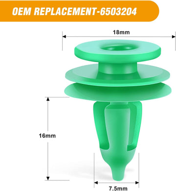 100 Pcs Door Panel Retainer Clips Replacement for Jeep Grand Cherokee Chrysler Cirrus Voyager Dodge Grand Caravan Stratus, OEM: # 6503204